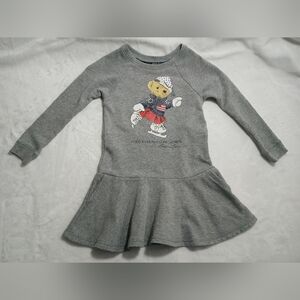 Polo Ralph Lauren Winter Bear Toddler Dress Size 4/4T